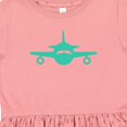 thumbnail image 4 of Inktastic Cute Teal Airplane Girls Toddler Dress, 4 of 5