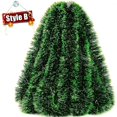 thumbnail image 3 of Christmas Tinsel Ribbons Green Cane Ribbon Garland Xmas Tree Hanging Pendent Wreath Ornament Home Party Decor Supplies Wholesale, 3 of 5