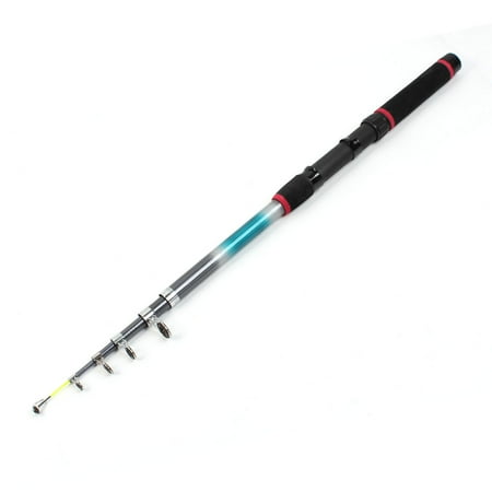 Graphite Telescopic Rod - Unique Bargains Portable 6 Sections Telescopic Fishing Rod Spinning Fish Pole 2.4M 8FT