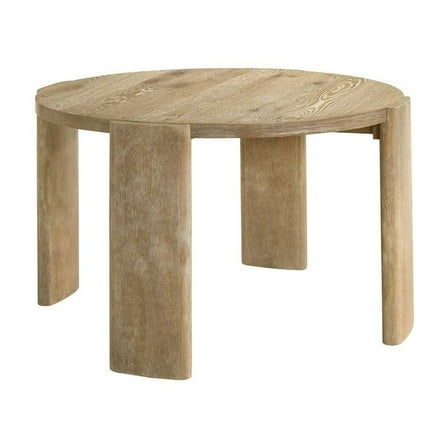 Best Master Furniture Bristol Mid-Century Round Dining Table, Kepler Driftwood