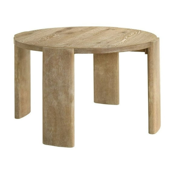 Best Master Furniture Bristol Mid-Century Round Dining Table, Kepler Driftwood