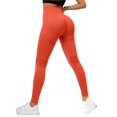 thumbnail image 2 of Yoga Pants JIANLAI Seamless High Waist Yoga Leggings Ribbed Knit Full Length Workout Pants Soft Stretch Athletic Trousers for Gym Fitness Running Daily Casual Wear, 2 of 7