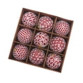 thumbnail image 4 of Adornos de bolas navideñas BLESIY 9 piezas Rojo, 4 of 8