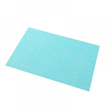 

Deals 4 Pcs Placemats Heat Resistant Placemats Anti Skid Washable Durable PVC Table Mats Woven Vinyl Placemats for Kitchen Table Indoor Dining Table Mat 17.7x11.8inch