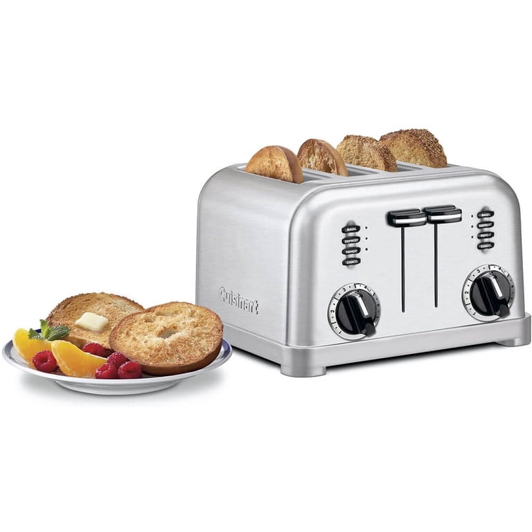 Cuisinart 4-Slice Stainless Steel Classic Toaster for Bread and