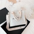 thumbnail image 3 of Bolso Mano Lona para Mujer Hombro Con Letras A La Informal, 3 of 9