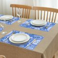 thumbnail image 3 of Vintage Bohemian Paisley Placemats Set of 4, Durable Flax Linen Table Mats Featuring Heat Resistant Wrinkle Free Finish with Colorful Ethnic Floral and Mandala Patterns, 3 of 6