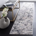 thumbnail image 2 of SAFAVIEH Toscana Blaire Abstract Polyester Runner Rug, Ivory/Grey, 2' x 9', 2 of 8