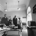 thumbnail image 2 of John Kennedy And Others Watching The First Manned U.S. Space Flight Of Astronaut Alan Shepard History, 2 of 2