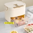 thumbnail image 4 of Push Press Ice Cubes Tray Double Layer Freezer Container Easy Releases Systems Ice for Iced Coffee Making Tool, 4 of 8