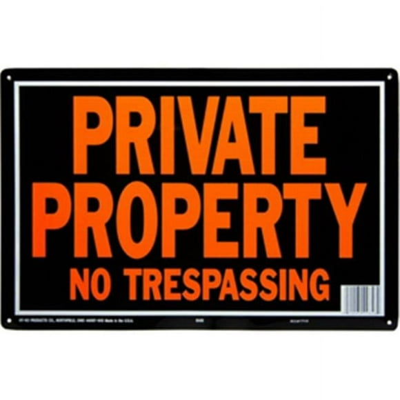 Hy-Ko Products 848 Sign Private Property 10 x 14 in. Pack Of 12