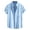 Light Blue, variant on Men's Casual Loose Fit Short Sleeve Printed Shirt for Everyday Wear from Men Shirts 2 Blue S