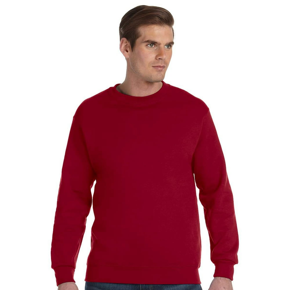 Gildan - Gildan Mens Ultra Blend Fleece Crewneck Sweatshirt, Cardinal ...