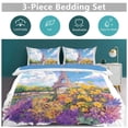 thumbnail image 5 of 3 Pcs Soft Bedding Set, Includes 1 Duvet Cover with Zipper And 2 Pillow,Shams Eiffel Tower King(102"×90"), 5 of 8