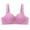 Purple, variant on DPTALR Womens Dailywear Bars Bras Plus Size Behind Buckle Comfortable Breathable Exhaust Base Non-Steel Ring Non-Magnetic Buckle Underwear
