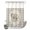 Silver, Gray, Beige, Pearl, variant on No Hook Shower Curtain, Field Mouse Shower Curtains for Bathroom with See Through Top Window, Farmhouse Grey Plaid Vintage Animals Waterproof & Washable Bath Curtain 66"x72"