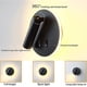 thumbnail image 4 of 1 lámpara de pared LED, luz de lectura de cabecera, luces de lectura de pared LED de 11 W, foco ajustable de 3 W + 8 W, luz cálida de 3000 K, luz de lectura LED para sala de estar y dormitorio, 4 of 5