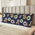 thumbnail image 6 of Lsque Sloth with Donuts Body Pillow Case Cover,Ultra-Soft Microfiber Bed Pillow Cases 20x54 inches,Elegant Bedding,Breathable Durable Pillow Cover with Envelope Closure, 6 of 8