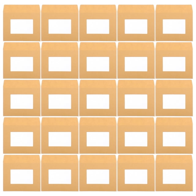 MasteelfCA 25 Pcs Enveloppes en Papier Kraft Sac de Rangement pour Documents Pochette de Fichiers