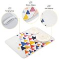 thumbnail image 3 of Yayeee Dish Drying Mat for Kitchen Counter 18"x24" Microfiber Absorbent Pad, White Abstract Triangles, 3 of 7