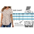thumbnail image 3 of MOSHU Plus Size T-shirts for Women V Neck Summer Tunic Tops Floral Print Curved Hem Women Shirts, 3 of 6