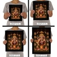 thumbnail image 7 of IBA Indianbeautifulart Nav Durga Picture Frame Religious Poster Black Wall Frame Deity Photo Frame Wall Decor&nbsp;For Home/ Office/ Temple-6 x 8 Inches, 7 of 7