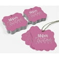 thumbnail image 5 of Inkdotpot Merry Christmas Bottle Tag Real Silver Foil Favor Bracket Shape Hang Tags Pack Of 100, 5 of 7