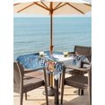 thumbnail image 2 of Outdoor Tablecloth with Umbrella Hole and Zipper, Blue Snowman Christmas Square Table Cloth 54x54 Inch Waterproof Tablecloth, Xmas Tree Ball Snowflake Winter Elk Picnic Table Cover for Patio Camping, 2 of 7