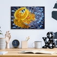thumbnail image 4 of Epic Art 'Phoenix and Dragon' by Rebecca Wang Art, Acrylic Glass Wall Art, 16"x12", 4 of 8