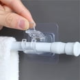 thumbnail image 3 of No autoadhesivo, requiere taladro para instalar ganchos adhesivos o barras para toallas. Paquete de 6 soportes para barras de cortina, 3 of 5