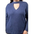 thumbnail image 4 of Sueter de cuello con abertura Roman Fashion /Talla Extras, 0383 (Azul marino) azul marino 42, 4 of 6