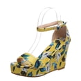 thumbnail image 2 of Zapatos planos de moda para mujer, sandalias informales de tacón de cuña hueca, zapatos de talla grande Wmkox8yii sa1461, 2 of 8