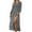 Black, variant on WRKEKC Long Sleeve Dress for Women Solid Color A Line High Waist Long Maxi Dress with V-Neck and Flowy Skirt