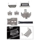 thumbnail image 1 of 7 piezas de telemando, orugas , chasis , armaduras, licencia de deslizamiento de protección, modelo de vehículo RC, accesorio de rep Hugo armadura de chasis de oruga rc, 1 of 10