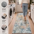 thumbnail image 4 of Roomisland Washable 2x3ft Entryway Rug Indoor, Non Slip Small Area Rug for Kitchen Bathroom Door Mat, Low Pile Floor Carpet with Rubber Backing, Vintage Farmhouse Decor, Easy Clean, 4 of 8