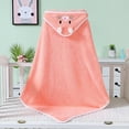 thumbnail image 6 of FLMEI Baby Boys Girls Hooded Towels Coral Fleece Baby Bath Towels Soft Absorbent Bath Blanket for Newborn Toddler Infant, 6 of 8