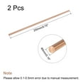 thumbnail image 2 of Unique Bargains 5mm Dia. 250mm Length Solid Copper Round Rod Lathe Bar Stock for DIY Craft 2pack, 2 of 4
