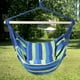 Costway Hamac Corde Chaise Patio Porche Arbre Suspendu Air Swing Bleu Vert – image 3 sur 10