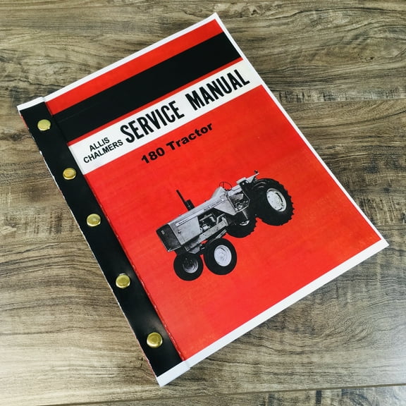 Allis Chalmers 180 Tractor Service Repair Technical Shop Manual Overhaul Book