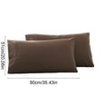 thumbnail image 3 of sruoe, Microfiber Pillowcases King Size Set Of 2, Ultra Soft Breathable Pillowcovers 2 Pack with Envelope Closure, Double Brushed - Extra Soft Shrinkage Pillow Cases for Home Travel Hotel, 3 of 6