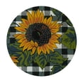 thumbnail image 2 of Nawypu Buffalo Plaid Round Edged Table Cover Round Fitted Table Cloth with , Christmas Buffalo Table Cover Waterproof Wipeable Round Elastic Tablecloth Round Holiday, 2 of 7