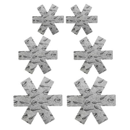 

NUOLUX 6pcs Pot Protective Pads Non-woven Fabrics Pan Protectors Table Insulation Pad