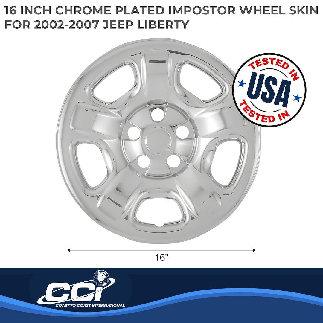Coast To Coast IWCIMP40X 5 Spoke Chrome Plated 16" Wheel Cover