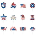 thumbnail image 2 of 12PCS Independence Day Cupcake Toppers ,USA Flag & Star Paper Picks for 4th of July Cakes & Party Decorations, Patriotic Party Supplies, 2 of 5