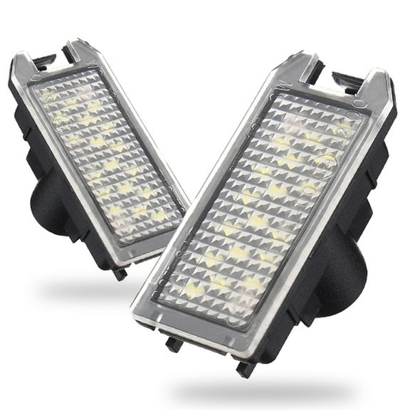 AUXITO LED License Plate Exterior Decorative Lights, White, High brightness, 2 Piece