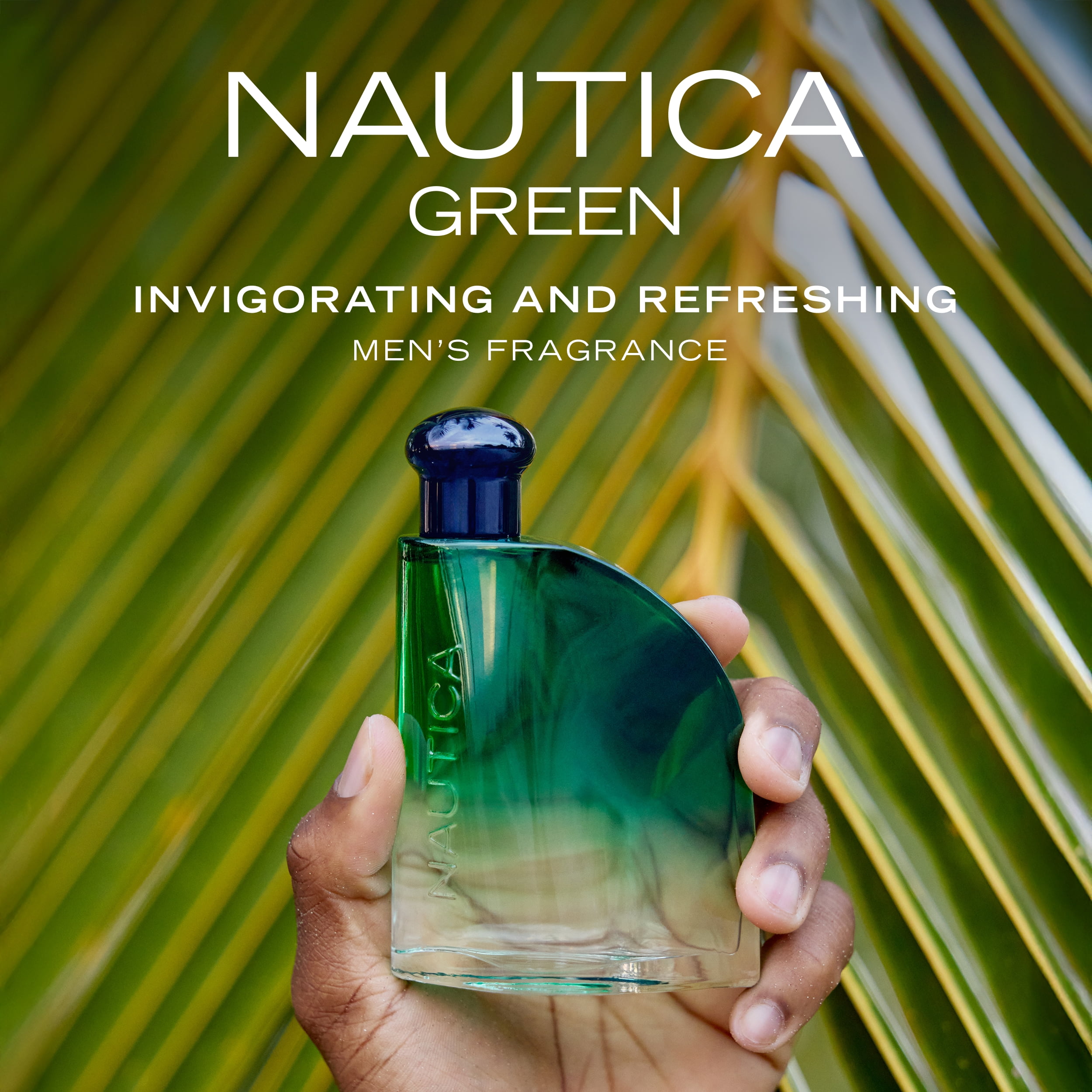 Nautica Color Green Eau de Toilette for Men, Woody Fougere Fragrance, Notes of Ginger, Geranium and Vetiver, 1.6oz