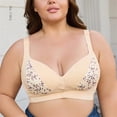 thumbnail image 2 of Kpoplk Women's Wireless Bra, Oh So Light T-Shirt Bras for Women, ComfortFlex Fit, Foam Cups, Single or Multipack Size 52E,Light Yellow, 2 of 9
