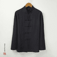 thumbnail image 3 of Traje de tai chi de lino y algodón Chenji para mujer, estilo moderno, camisa de artes marciales, ropa de práctica, pantalones de ejercicio matutino de verano, 3 of 5