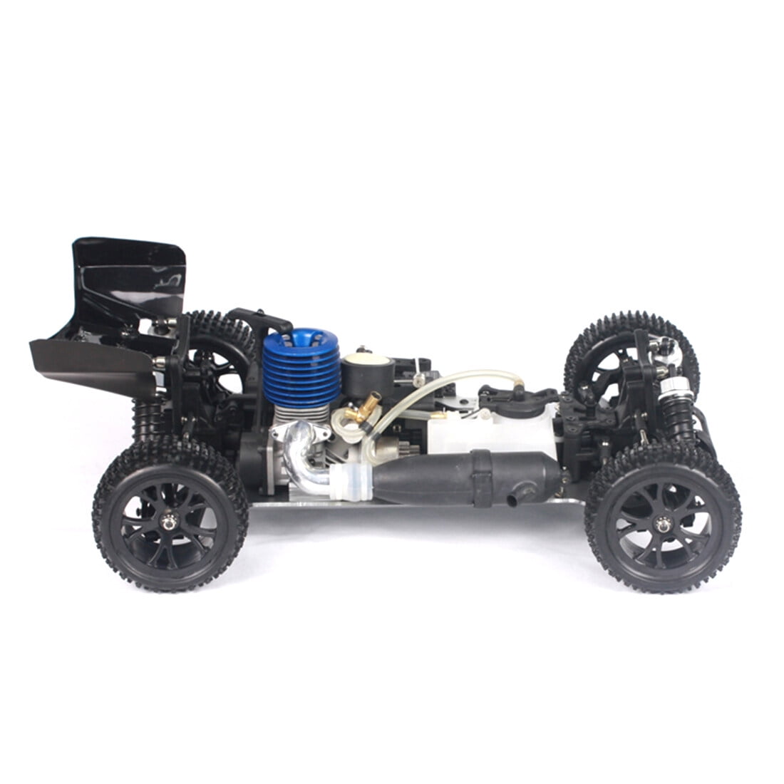RH1006 1/10 Scale 4WD Nitro-Powered RC Off-Road Truck, 2.4G High-Speed Gas Powered Remote Control Car with FS-FT Controller & Force.18 Methanol Engine, RTR Version for Advanced Hobbyists