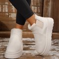thumbnail image 2 of Women's Faux Suede Slip-On Snow Boots, Short Warm Ankle Booties, 2 of 5